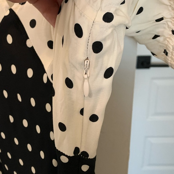 Women's Crepe Puff Short Sleeve Midi Dress - A New Day Size XS EUC - Picture 7 of 7